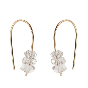 Herkimer Diamond Threader Earrings - 1 of 4