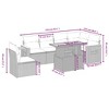 vidaXL 7 Piece Patio Sofa Set with Cushions - Black and Cream - 3 of 4