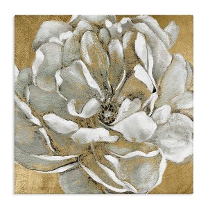 Stupell Industries Blushing White Magnolia Flower Abstract, 17" x 17" - 1 of 4