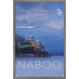 Trends International Star Wars: Naboo - Visit Naboo by Russell Walks 23 Framed Wall Poster Prints - 1 of 4