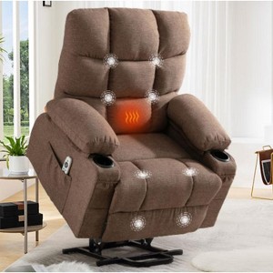 NicBex Cotton Lift Recliner Chair for Elderly,Massage Chairs with 8-Point Vibration Massage and Lumbar Heating,Reclining Chairs for Living Room - 1 of 4