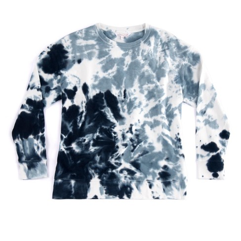 Shiraleah Rae Black And Blue Tie Dye Sweatshirt, Size Medium : Target