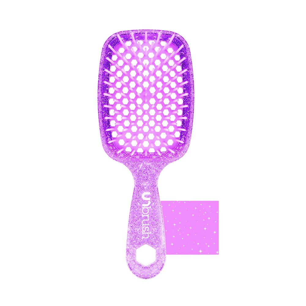 Photos - Hair Styling Product UNbrush Detangler Hair Brush - Glitter Amethyst