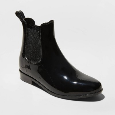 target black chelsea boots