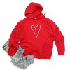 Simply Sage Market Hand Drawn Heart Hoodie - 3 of 4
