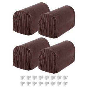 Unique Bargains Stretchy Anti-Slip Sofa Couch Armchair Covers 4 Pcs - 1 of 4