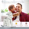 Whisen Kids Plush Rocking Horse with Softly Padded Boy and Bonus Toy, Riding Rocker Toy for 36 months - White - 2 of 4