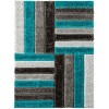 Luxe Weavers Lantanas Shag Geometric Area Rug, Modern, Stain Resistant, Plush Indoor Rug - 2 of 4