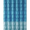 GoodGram Montauk Accents Home Gypsy Ombre Ruffled Fabric Shower Curtain - Standard Length - 3 of 3