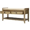 VYNXARIA Shoe Rack with Cushioned Seat and Drawers, Multipurpose Entryway Storage Bench - 3 of 4