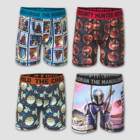 Boys' Star Wars The Mandalorian Baby Yoda 4pk Underwear - 6 : Target