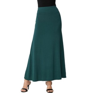phistic Women's Waist Ruched Maxi Skirt - 1 of 4