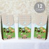 Big Dot of Happiness Woodland Creatures - Baby Shower or Birthday Gift Favor Bags Party Goodie Boxes - Set of 12 - 2 of 4