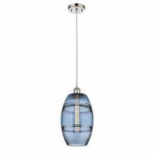 Vaz - 1 Light Cord Hung Mini Pendant In Industrial Style-9.88 Inches Tall and 8 Inches Wide - 1 of 1