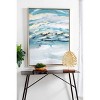 Canvas Geode Enlarge Slice Framed Wall Art With Gold Frame Blue ...