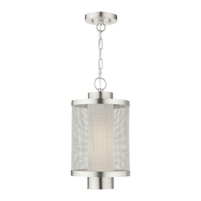 Livex Lighting Nottingham 1 - Light Pendant in  Brushed Nickel