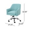 NicBex Adjustable Office Chair with Wheels,Modern Computer Chair with Chrome Base,Swivel Desk Chair for Adult,Student - 3 of 4