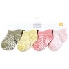 Hudson Baby Infant Girl Non-Skid No-Show Socks, Girl Asst Stripes - 2 of 4