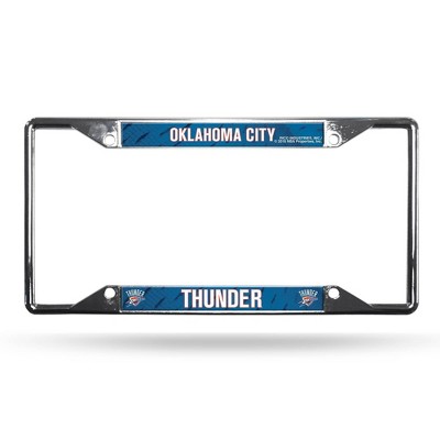 NBA Oklahoma City Thunder View Chrome License Plate Frame