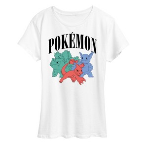 Women's - Pokémon - Pokemon Charmeleon Ivysaur Wartortle- Women's Short Sleeve Graphic T-Shirt Short Sleeve Graphic T-Shirt - 1 of 4