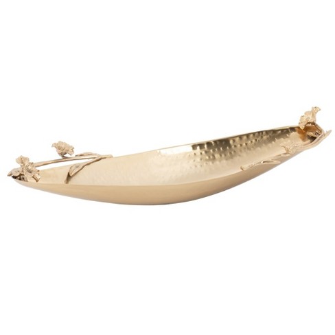 Jiallo Eldora boat shaped tray - Satin Gold - image 1 of 2