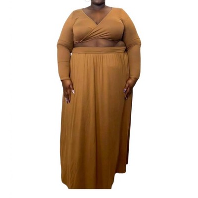 Women's Two Piece Maxi Skirt Set - PLUS - Curve Market