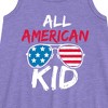 Girls' - Instant Message - All American Kid Graphic Sleeveless Aline Dress - 2 of 4