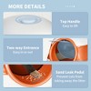 MaseiKar Cat Litter Box with Lid, Covered Litter Box w/ High Sides, Large Two-Way Entrance Kitty Litter Box, Foldable, Easy Clean - 4 of 4