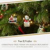 Spode Christmas Tree Teddy On Sleigh Ornament - 3.5" - 2 of 4