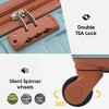3 Pcs Hardshell Luggage Sets With 360° Spinner Wheels TSA Lock Adjustable Telescopic Handle Lightweight Suitcase For Travel 3 Sizes (20" 24" 28") - 3 of 4
