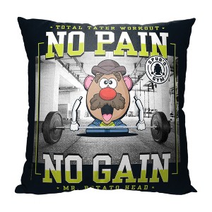 Hasbro Mr. Potato Head Tater Workout Throw Pillow 18x18 Inches - 1 of 2