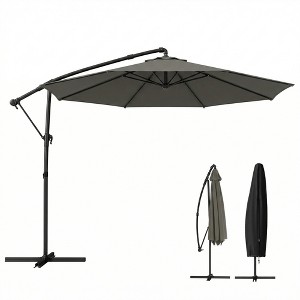 black white patio umbrella Hampton Bay 9 ft. Aluminum Market Crank and Auto-Tilt Patio Umbrella in  Cabana Black and White Stripe with Trim UCM190001-BLK