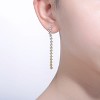 Guili Sterling Silver Plated Waterfall Dangle Earrings with Cubic Zirconia – A Sparkling and Elegant Jewelry Piece for a Sophisticated Touch - 2 of 2