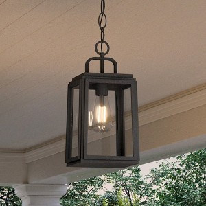 Urban Ambiance Luxury Farmhouse Outdoor Pendant 15.375''H x 7''W,  Olde Bronze Finish,  Macon Collection, UHP1383 - 1 of 4