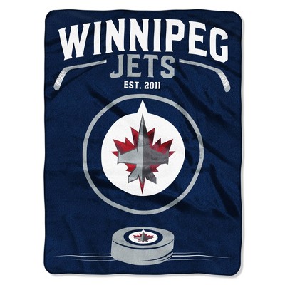 NHL Winnipeg Jets Inspired Raschel Throw Blanket