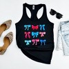 Simply Sage Market Women's Patriotic Coquette Bow Chart Graphic Racerback Tank - 3 of 3