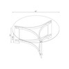 Coaster,Janessa Round Glass Top Acrylic Leg Coffee Table - 4 of 4