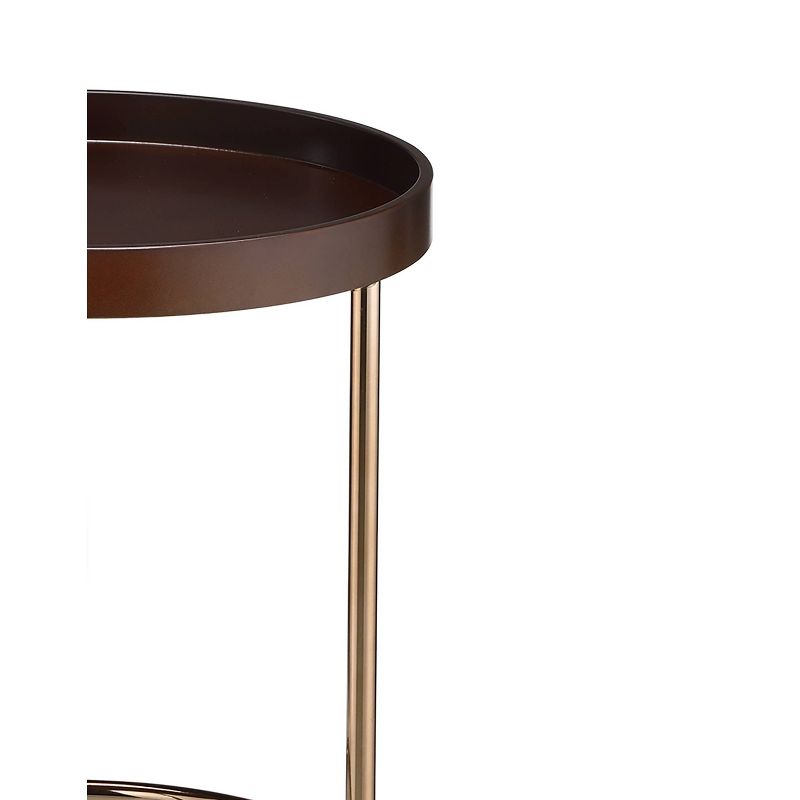 21.75" Edie Mid-Century Lipped Edge Accent Table - Ore International, 4 of 6