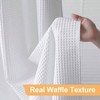 Cotton Blend No Hook Shower Curtain with Snap Liner, Hotel Grade, Water Repellent, White, 71Wx74L - 4 of 4