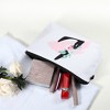 Unique Bargains Large Capacity Zipper Personalized Small Makeup Bag White - 3 of 4