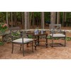 Casual Cushion Solid Sunbrella Fabric 2-Piece Indoor/Outdoor Seat Pad Cushion - 2 of 4