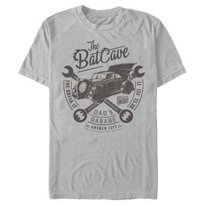 Men's Batman Bat Cave Dad's Garage T-Shirt - 1 of 3