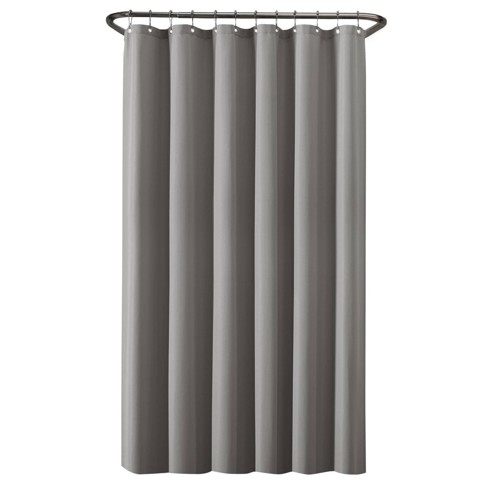 100% Waterproof Fabric Shower Curtain Liner Gray - Zenna Home: Mold-Resistant, Machine Washable, Grommet Top