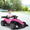 Infans 12V Kids Ride on Car Electric Racing Truck Remote Control w/ MP3 & Lights Pink - 4 of 4