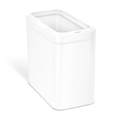 5five Simply Smart White bins made of bamboo, trash can, waste bin, bin 5l  : : Home