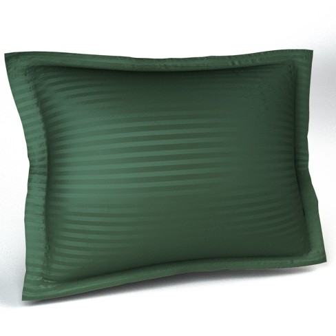 Shopbedding | Green Pillow Sham Standard Size Decorative Striped Pillow ...
