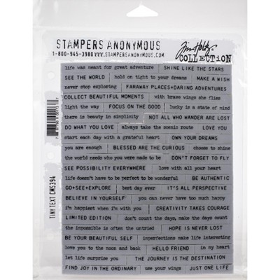 Tim Holtz Cling Stamps 7"X8.5"