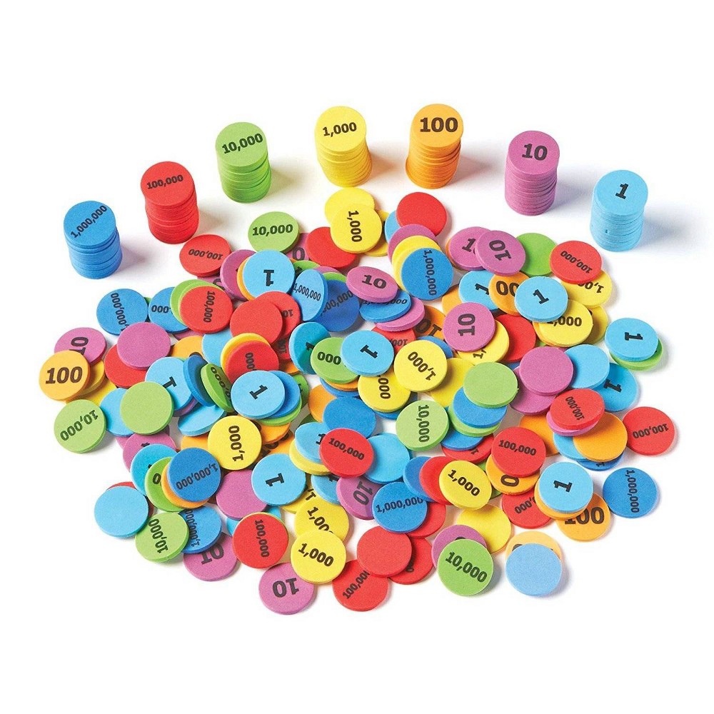 Photos - Doll Learning Resources Place Value Disks - Early Math Skills Set of 280 Ages 6plus: Counting Kit, Plastic, 1st Grade, 1-2 Player 
