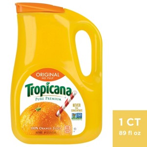 Tropicana Pure Premium No Pulp Orange Juice - 89 fl oz - 1 of 3