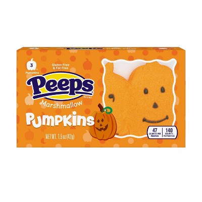 Peeps Halloween Pumpkin Marshmallows - 1.5oz/3ct